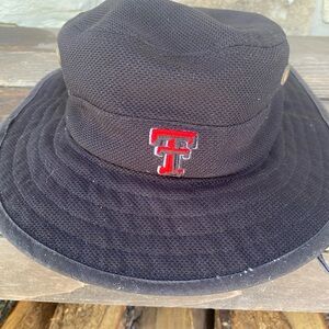 Zephyr Black Bucket Hat with Texas Tech Logo